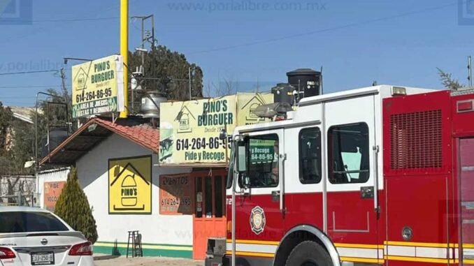 Detectan fuga de gas en local de hamburguesas de la colonia Guadalupe