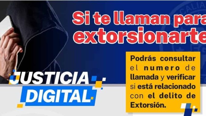 Pone Fiscalía a disposición de la ciudadanía, aplicación Web para consultar números telefónicos o cuentas bancarias usadas con fines de extorsión