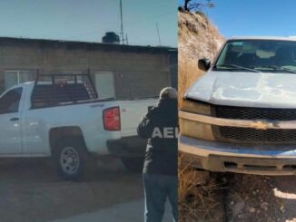 Recupera AEI en Guachochi dos pick ups con reporte de robo