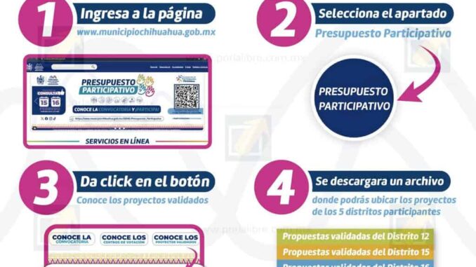 Todo listo para la próxima consulta del Presupuesto Participativo