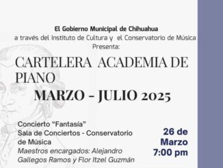 Municipio invita a disfrutar de las presentaciones de la Academia de Piano