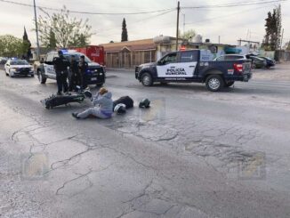 Motociclistas lesionados tras choque y fuga en Lombardo Toledano