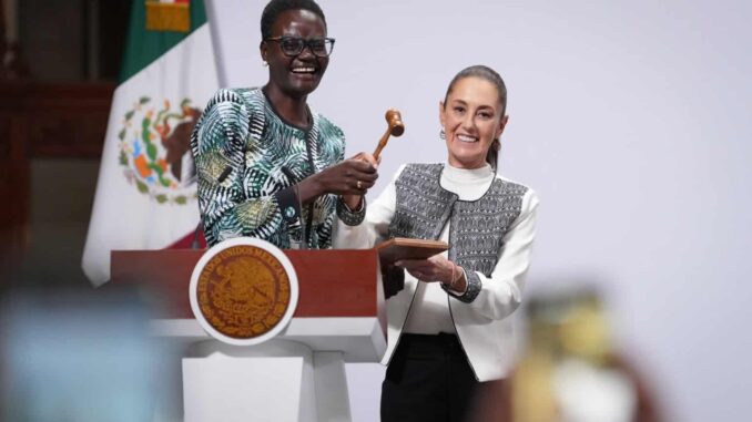 Sheinbaum destaca a México como ejemplo de paridad de género a nivel internacional