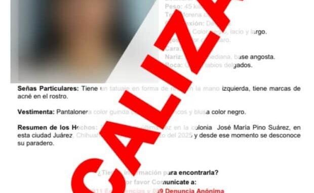 Localiza FEM Zona Norte sanas y salvas a menores de edad con reporte de ausencia en Ciudad Juárez