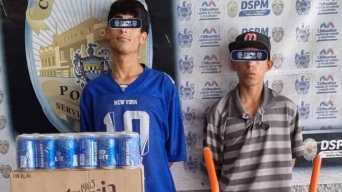 Detienen a dos por venta de drogas y artículos robados