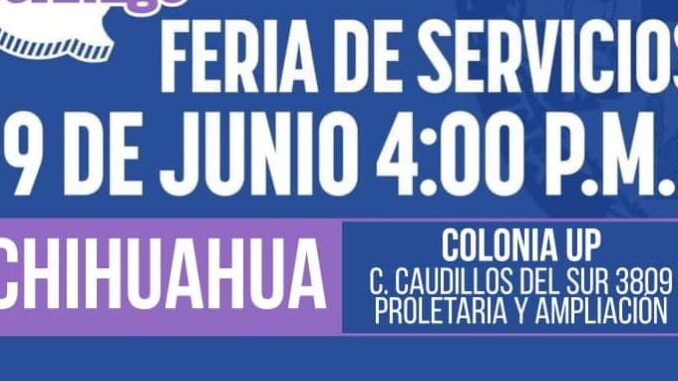 HOY la feria de servicios “Cuenta Conmigo” en la colonia UP