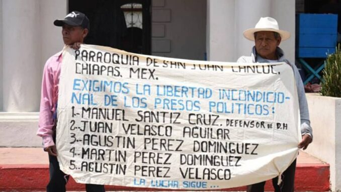 Grupo de Trabajo ONU pide la liberación de 5 activistas indígenas condenados en Chiapas