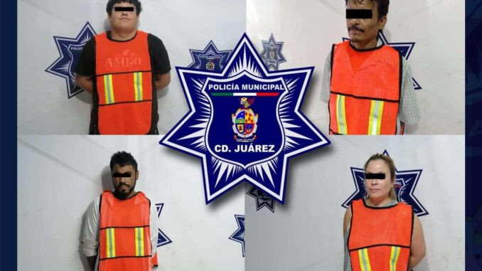 Detienen a cuatro personas por violencia familiar