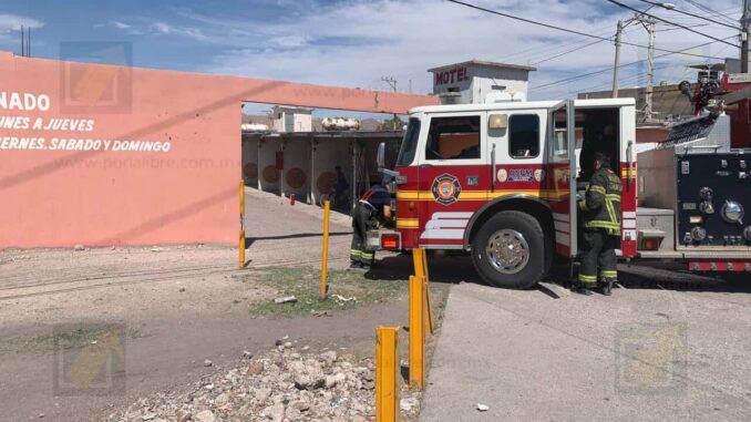 Se incendia  habitación del motel Los Arcos