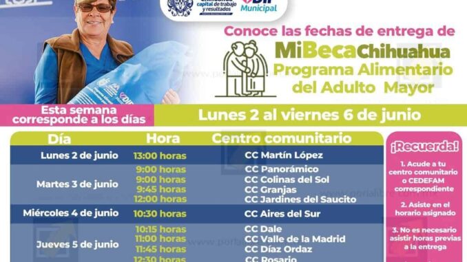 ¡Que no se te pase! Asiste por tu apoyo alimentario PAAM