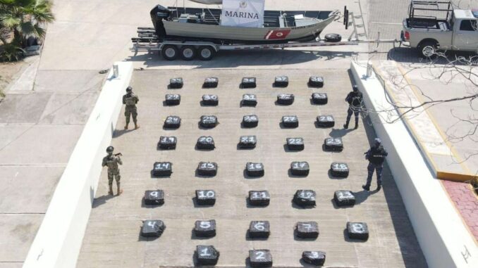 Aseguran 1.5 toneladas de cocaína en costas de Jalisco