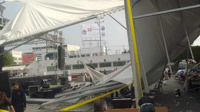 Colapsa estructura en Nezahualcóyotl, Edomex; hay cinco heridos