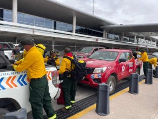 Refuerzan brigadistas del Estado de México acciones contra incendios forestales en el municipio de Madera