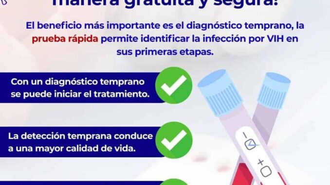 Invitan a la ciudadanía en general a practicarse la prueba de VIH en el IMPE de manera gratuita
