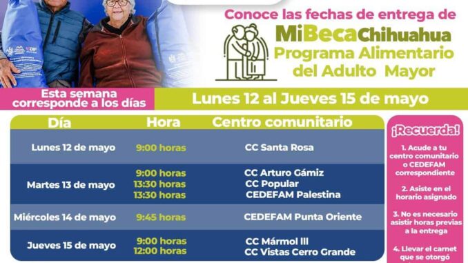 Del 12 al 15 de mayo podrás acudir a tu centro comunitario