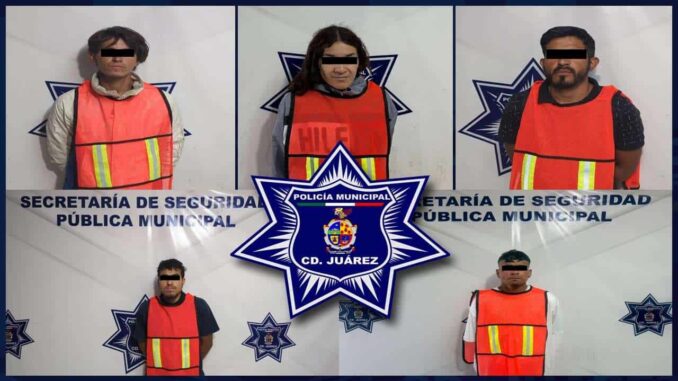 Detienen a 5 que contaban con orden de aprehensión