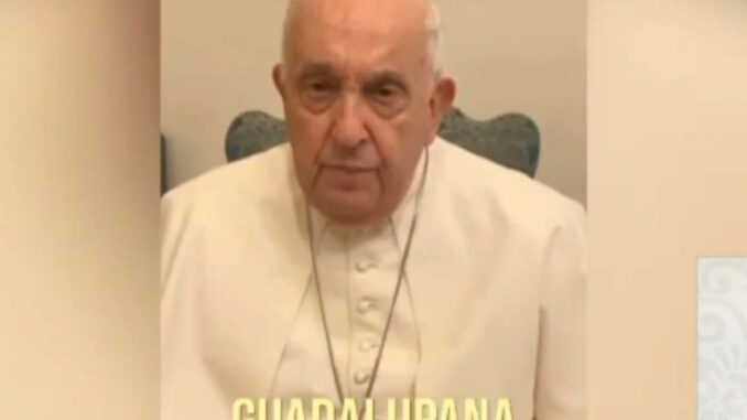 Sheinbaum muestra video inédito del papa Francisco donde habla de la Virgen de Guadalupe