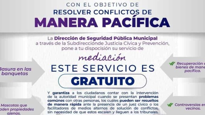 Pide Municipio resolver conflictos vecinales a través de los Centros de Mediación de ambas comandancias