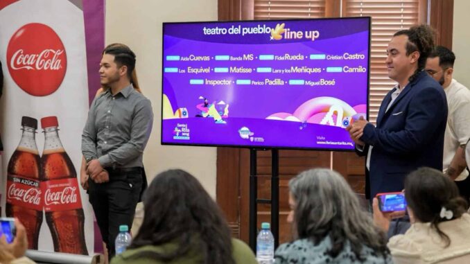 Presentan cartelera del Teatro del Pueblo de la Feria Santa Rita 2025