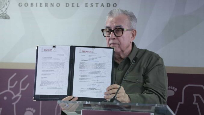 Rubén Rocha solicita declaratoria de desastre natural para Sinaloa por sequía