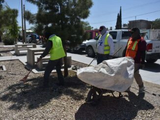 Rehabilitan plaza y calles de Zaragoza, retiran 65 toneladas de basura