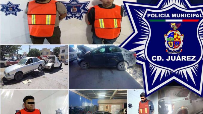 Detienen a 5 en vehículos robados