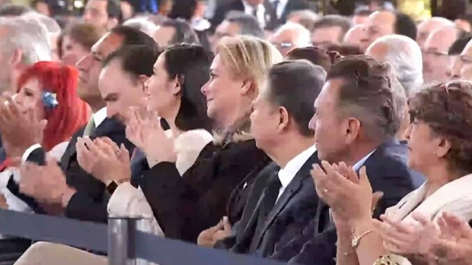 Maru Campos acompaña a Claudia Sheinbaum en la presentación del Plan México