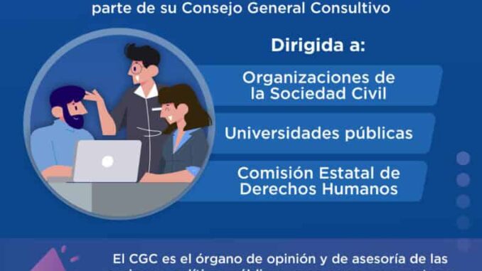 Emite Gobierno del Estado convocatoria para conformación del Consejo General Consultivo de la CEAVE