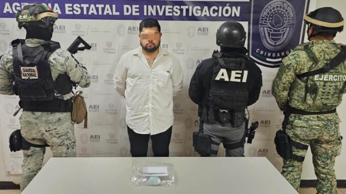 Detienen a joven con más de medio millar de pastillas de fentanilo en Juárez