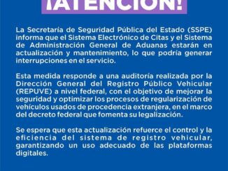 Estará fuera de servicio sistema de citas y REPUVE por auditoria