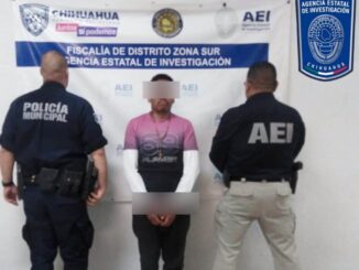 Detienen AEI y DSPM a masculino por posesión de metanfetamina en Parral