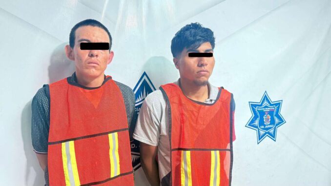 Los detienen en camioneta robada y con cristal