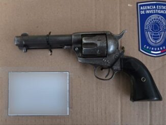 Aseguran policías investigadores arma de fuego en Matamoros